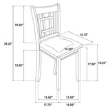Juego de comedor Lavon de 5 piezas con hojas extensibles ovaladas, color espresso