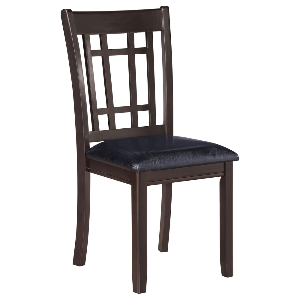 Silla de comedor auxiliar de madera Lavon color espresso (juego de 2)