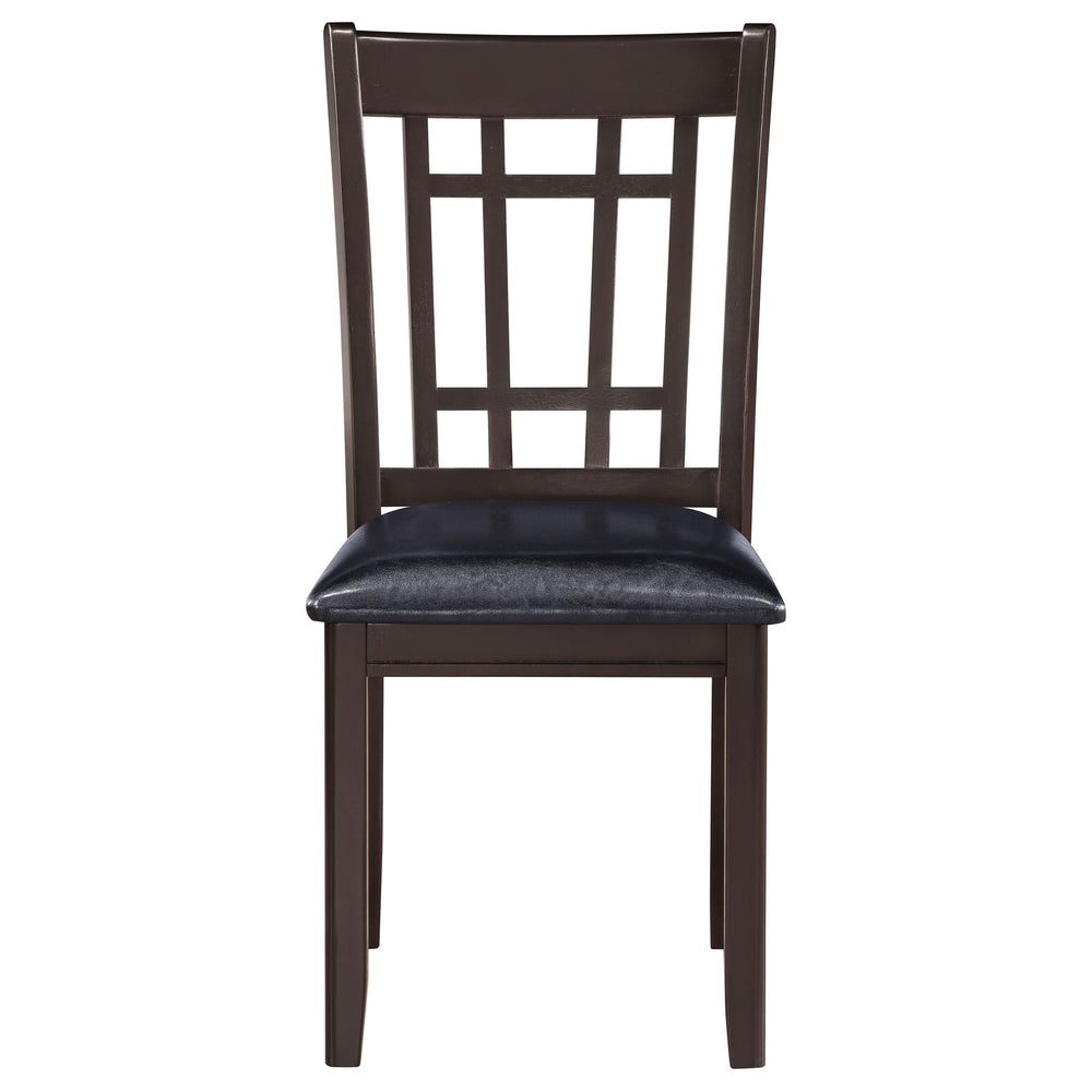 Silla de comedor auxiliar de madera Lavon color espresso (juego de 2)