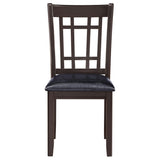 Silla de comedor auxiliar de madera Lavon color espresso (juego de 2)