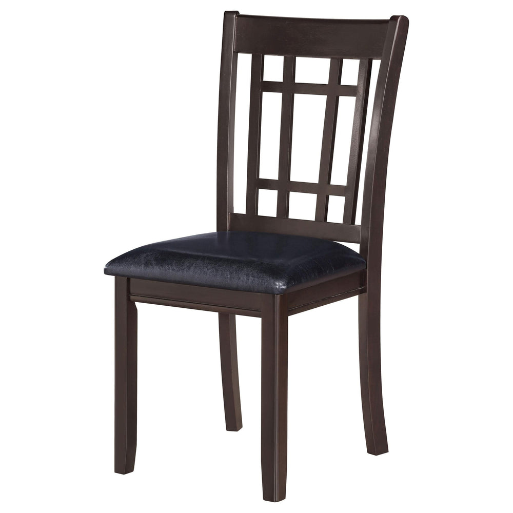Silla de comedor auxiliar de madera Lavon color espresso (juego de 2)