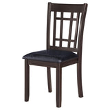 Silla de comedor auxiliar de madera Lavon color espresso (juego de 2)