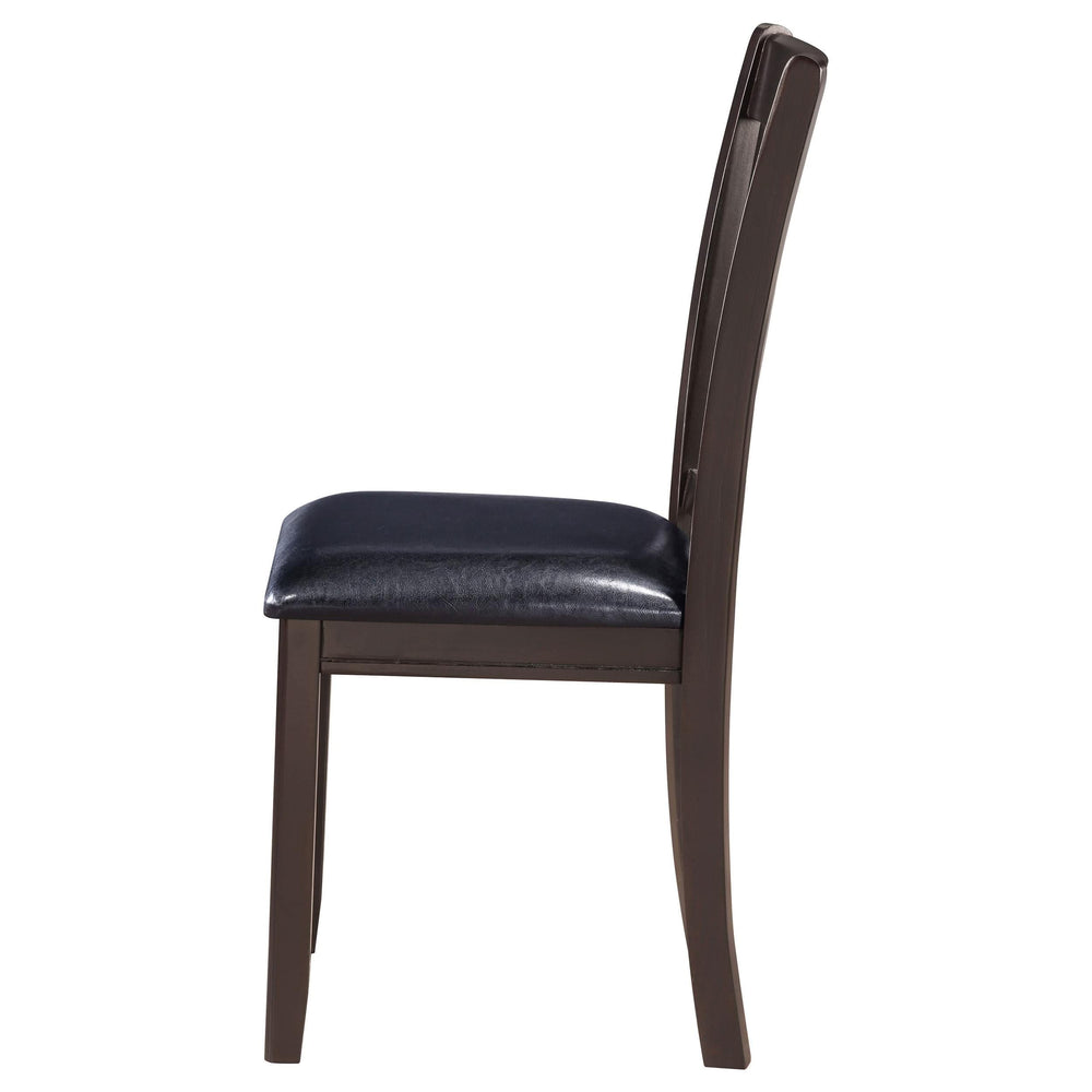 Silla de comedor auxiliar de madera Lavon color espresso (juego de 2)