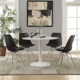 Silla de comedor Juniper de polipropileno negra (juego de 2)