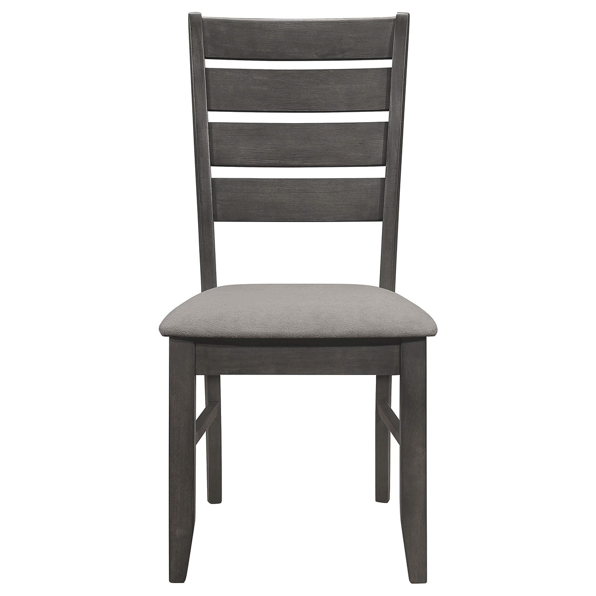 Juego de mesa de comedor rectangular Dalila de 5 piezas, gris oscuro