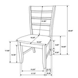 Juego de mesa de comedor rectangular Dalila de 6 piezas, gris oscuro