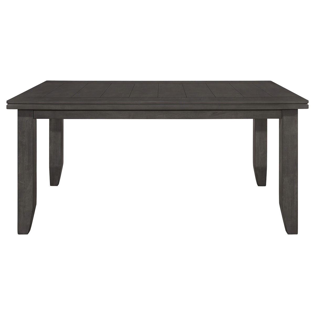 Mesa de comedor rectangular de madera Dalila de 66 pulgadas, color gris oscuro