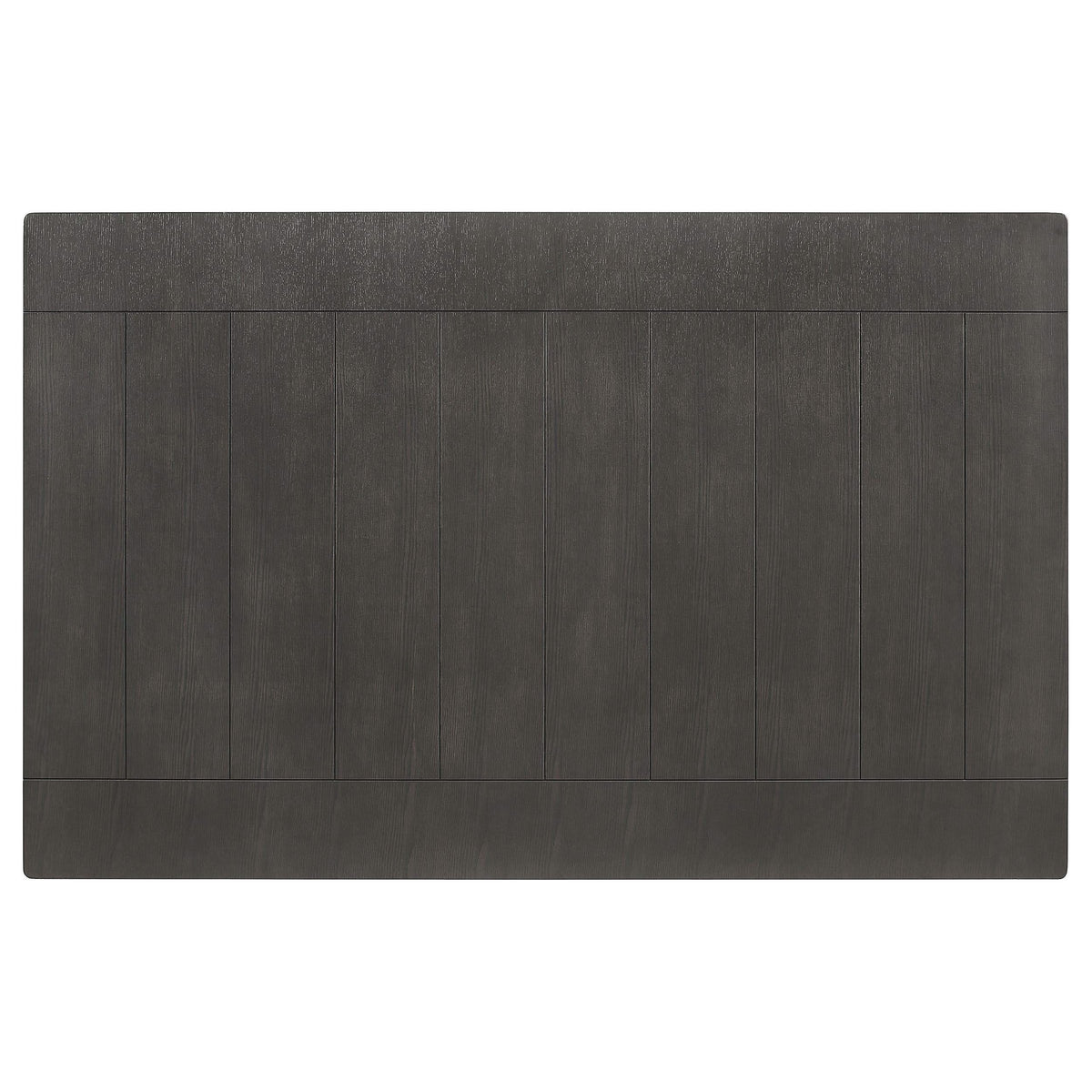 Mesa de comedor rectangular de madera Dalila de 66 pulgadas, color gris oscuro
