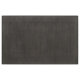 Mesa de comedor rectangular de madera Dalila de 66 pulgadas, color gris oscuro