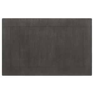Mesa de comedor rectangular de madera Dalila de 66 pulgadas, color gris oscuro