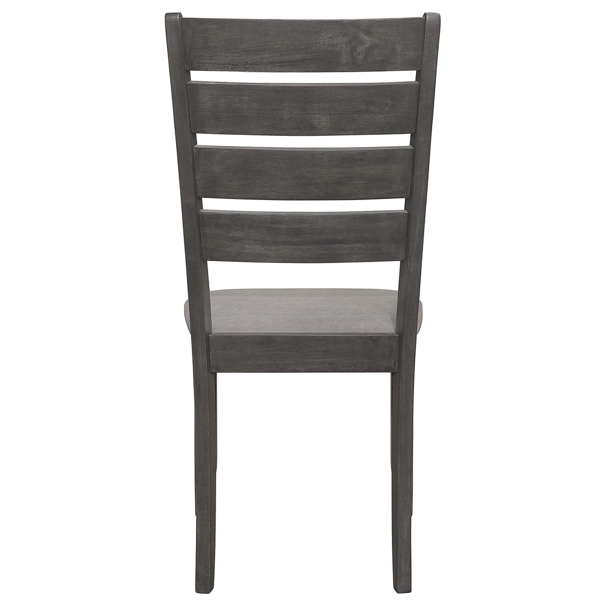 Silla de comedor de madera Dalila gris oscuro (juego de 2)