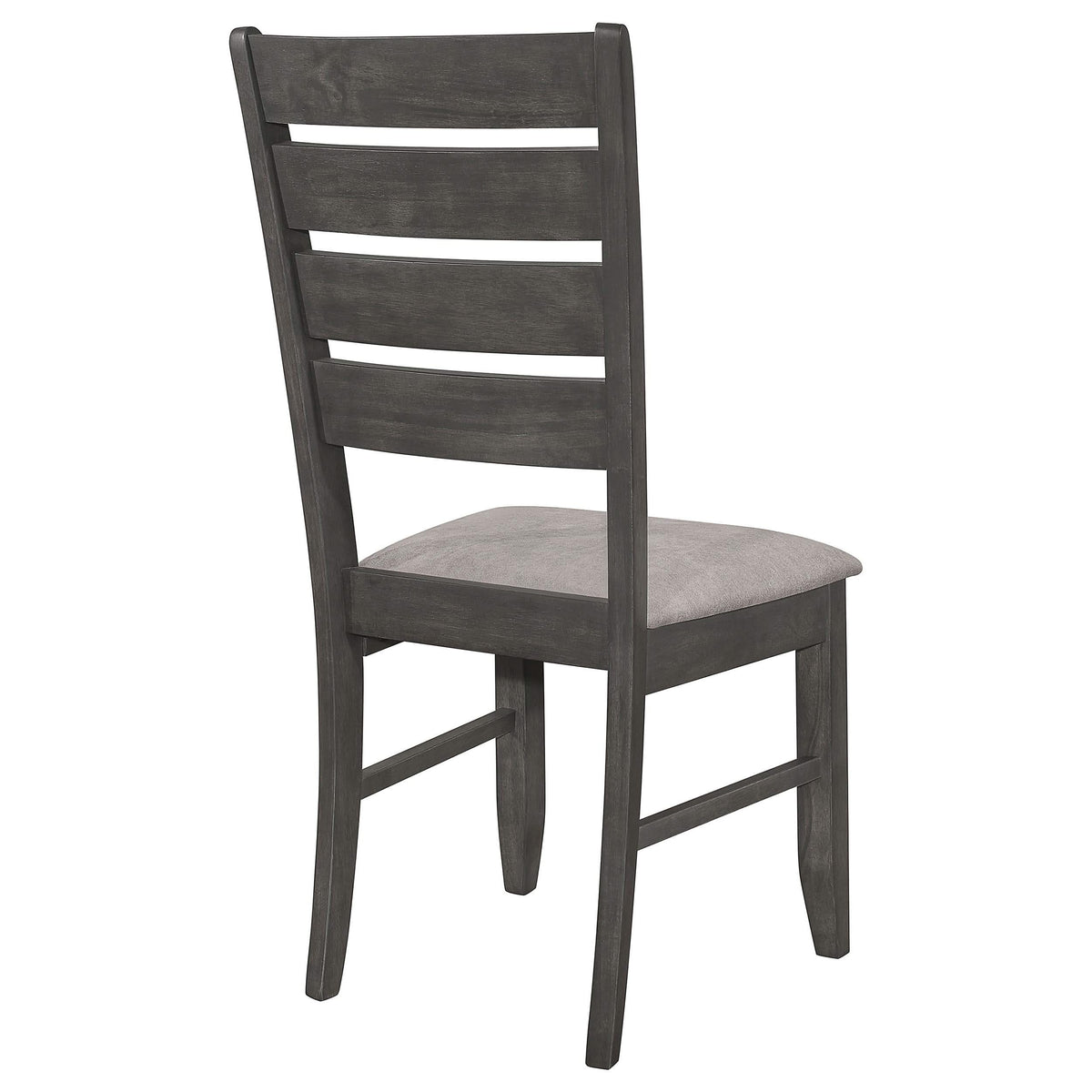 Silla de comedor de madera Dalila gris oscuro (juego de 2)