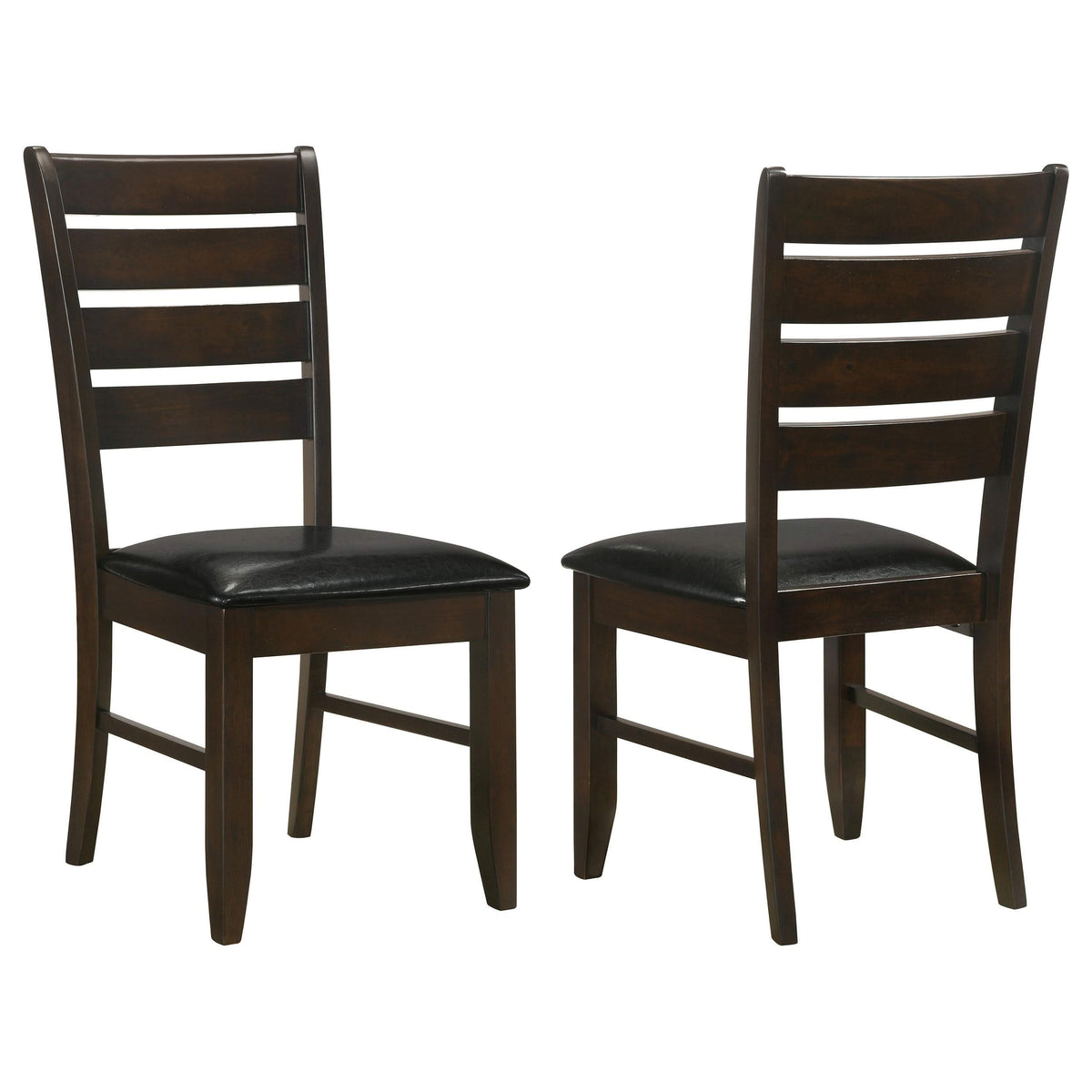 Silla de comedor de madera Dalila color capuchino (juego de 2)