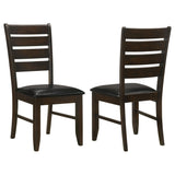 Silla de comedor de madera Dalila color capuchino (juego de 2)