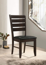 Silla de comedor de madera Dalila color capuchino (juego de 2)