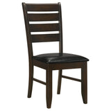 Silla de comedor de madera Dalila color capuchino (juego de 2)