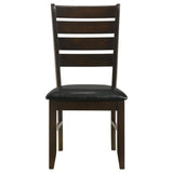 Silla de comedor de madera Dalila color capuchino (juego de 2)