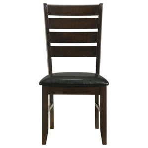 Silla de comedor de madera Dalila color capuchino (juego de 2)