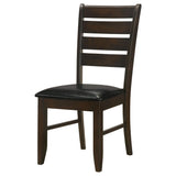 Silla de comedor de madera Dalila color capuchino (juego de 2)