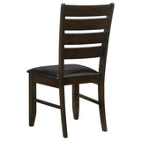 Silla de comedor de madera Dalila color capuchino (juego de 2)