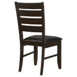 Silla de comedor de madera Dalila color capuchino (juego de 2)