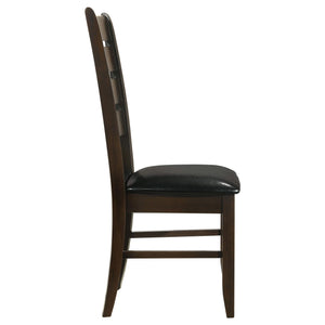 Silla de comedor de madera Dalila color capuchino (juego de 2)