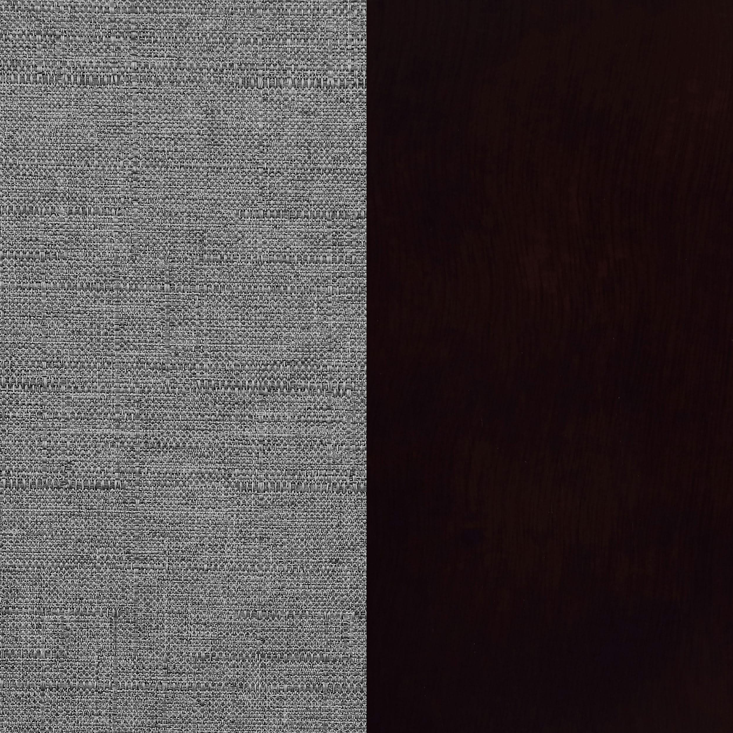Silla de mostrador tapizada en tela Mulberry gris (juego de 2)