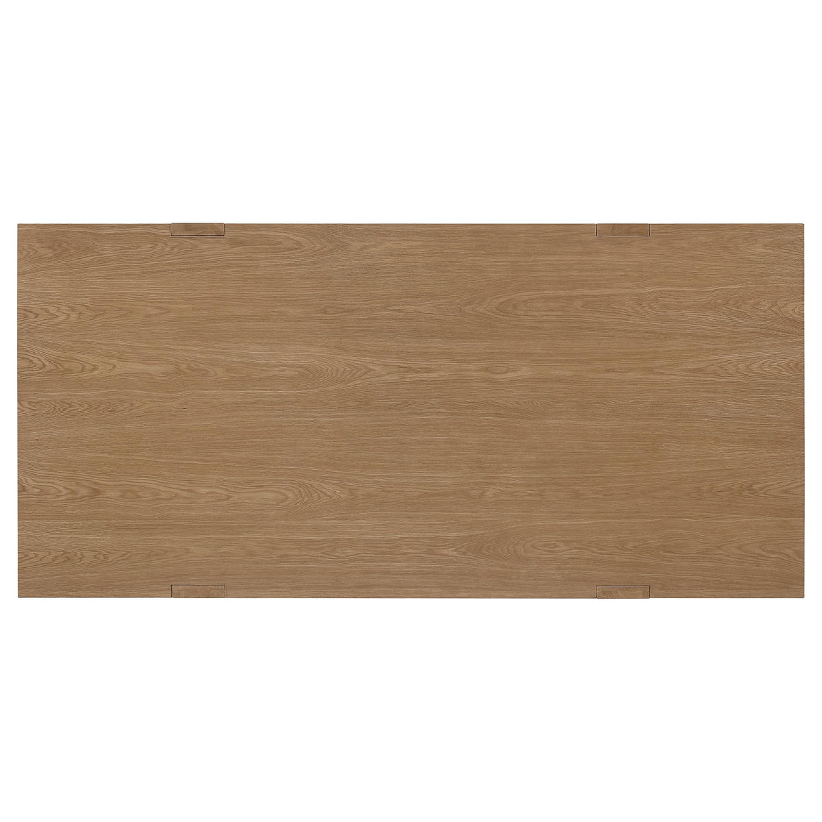 Mesa de comedor rectangular Sharon de 84 pulgadas con caballete de madera marrón