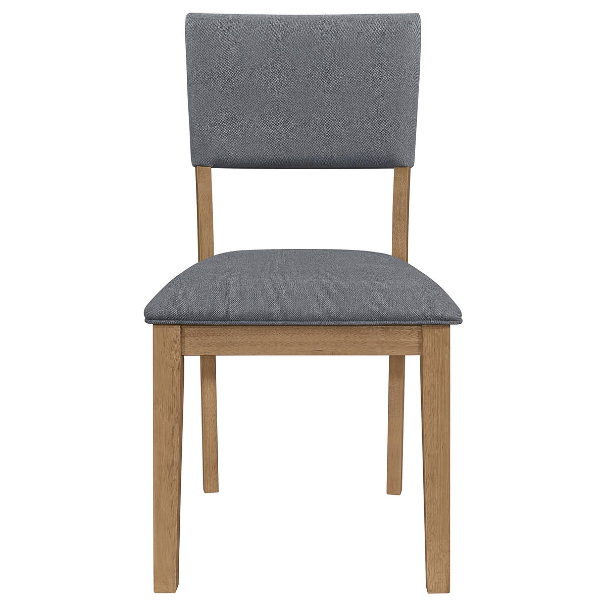 Silla de comedor tapizada en tela Sharon, color marrón (juego de 2)