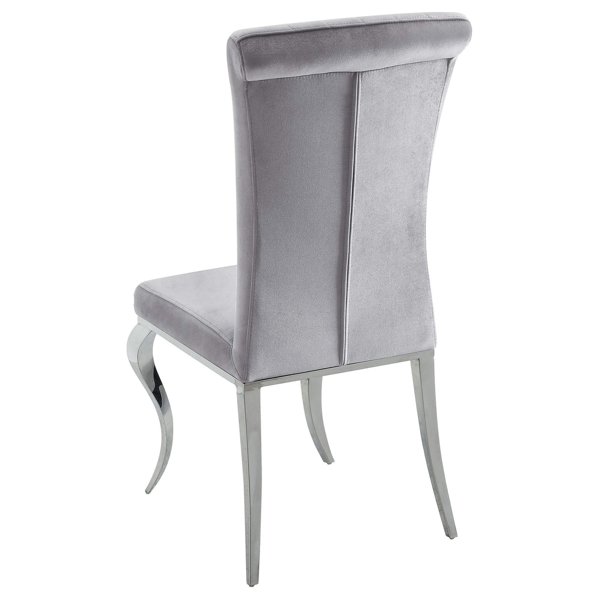 Juego de comedor Carone de 5 piezas de vidrio negro rectangular de 61 pulgadas, gris