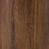 Mesa de comedor redonda Ortega de 46 pulgadas con cubierta de mármol de madera natural