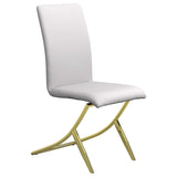 Silla de comedor tapizada Carmelia blanca (juego de 4)