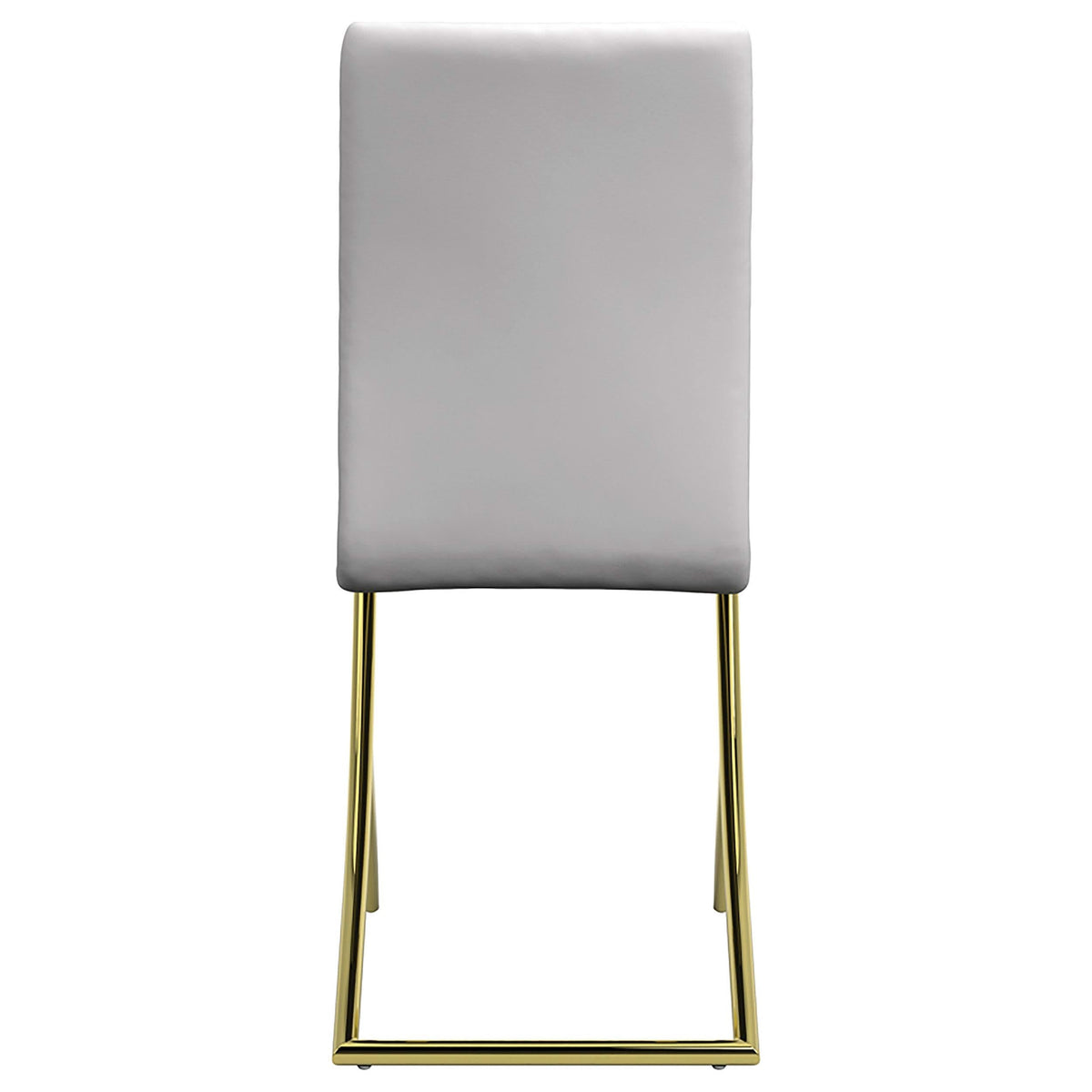 Silla de comedor tapizada Carmelia blanca (juego de 4)