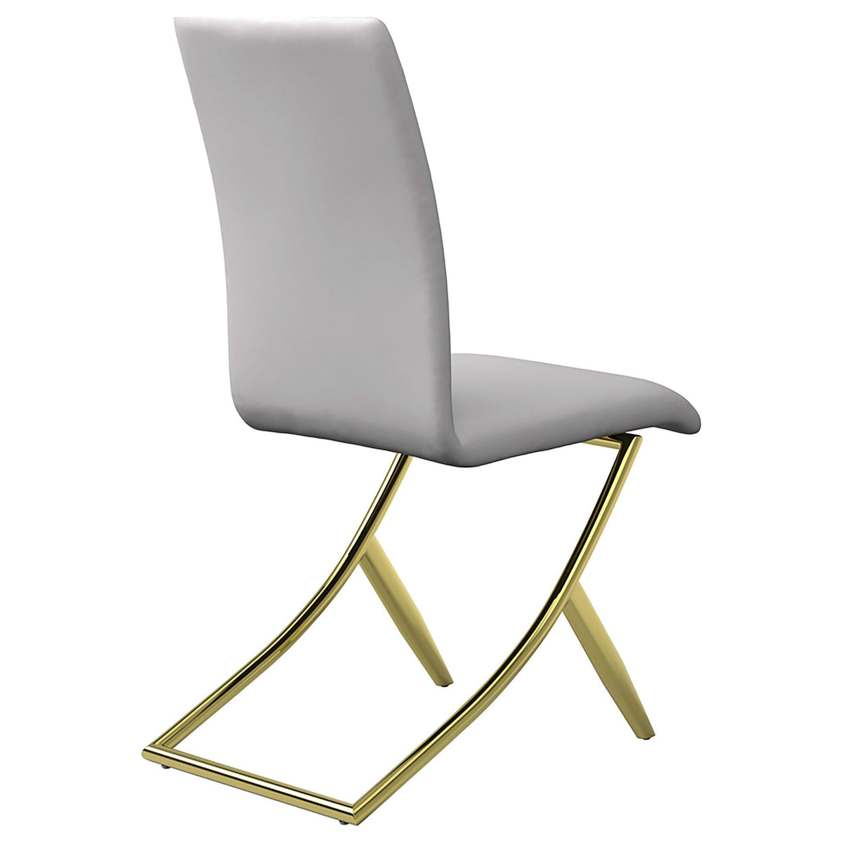 Silla de comedor tapizada Carmelia blanca (juego de 4)