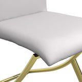 Silla de comedor tapizada Carmelia blanca (juego de 4)