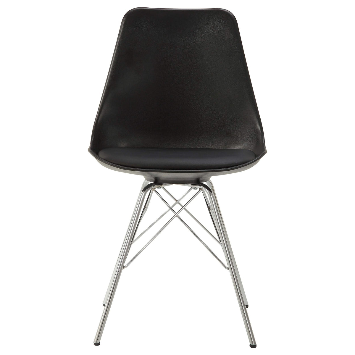 Juego de mesa de comedor redonda Lowry de 5 piezas en blanco y negro