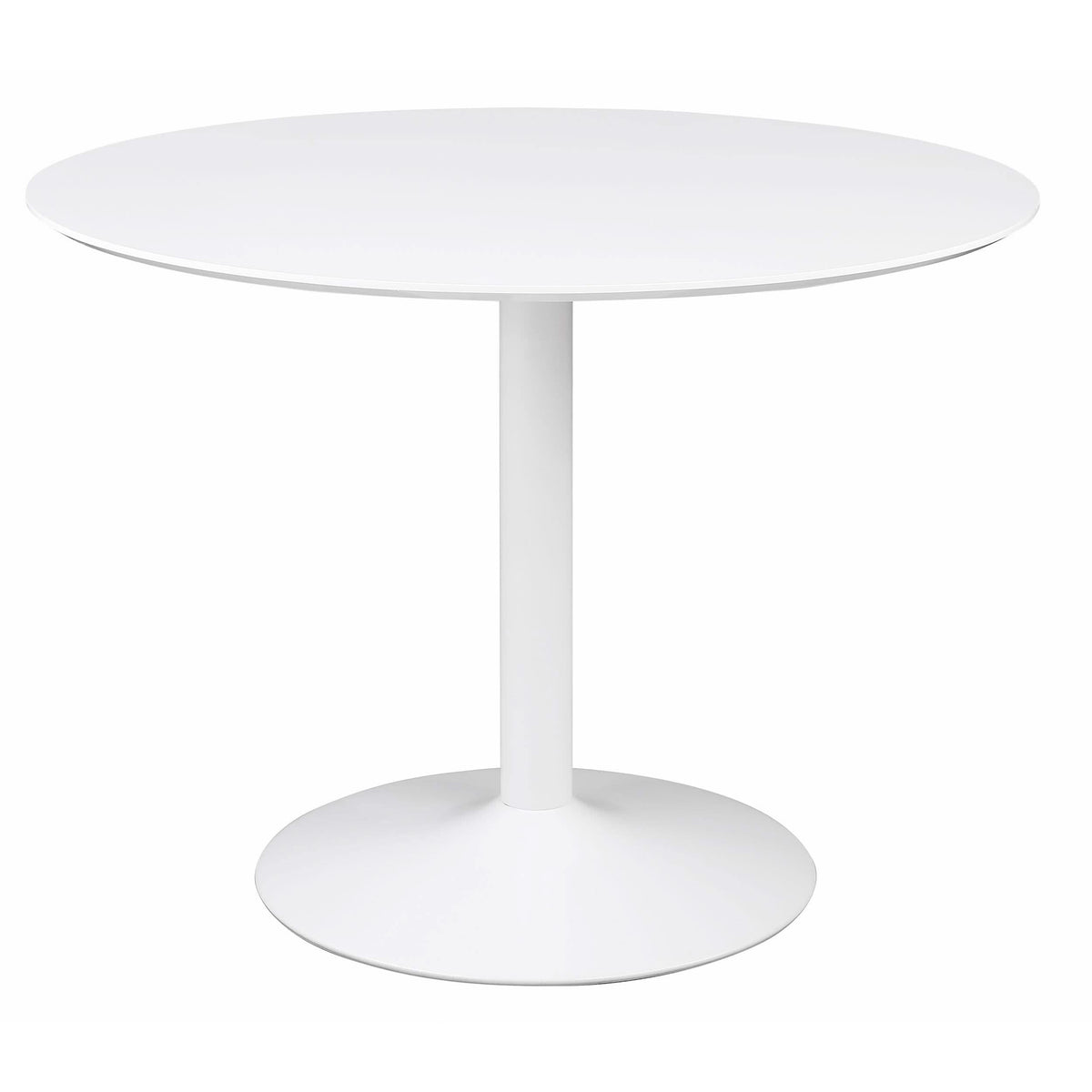 Juego de mesa de comedor redonda Lowry de 5 piezas en blanco