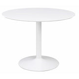 Juego de mesa de comedor redonda Lowry de 5 piezas en blanco