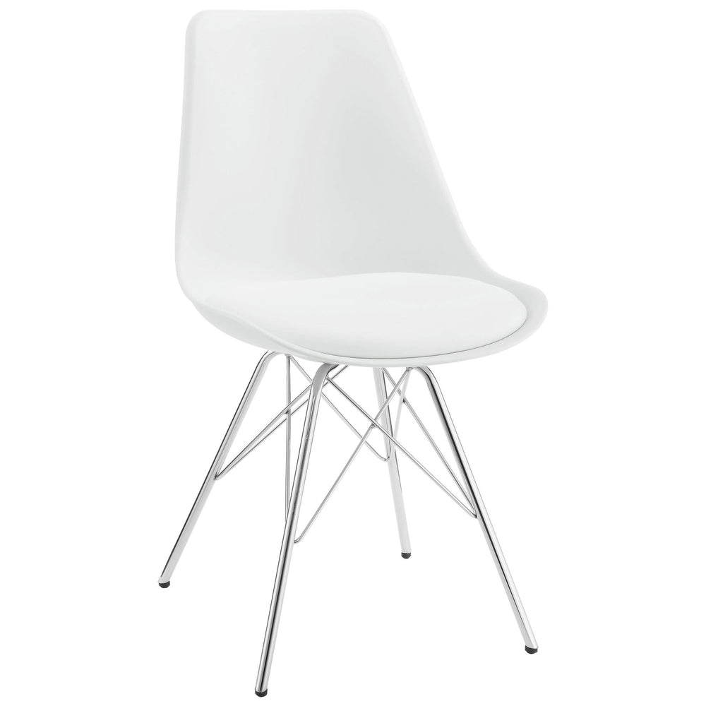 Juego de mesa de comedor redonda Lowry de 5 piezas en blanco