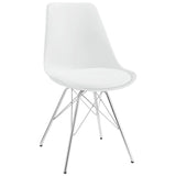 Juego de mesa de comedor redonda Lowry de 5 piezas en blanco
