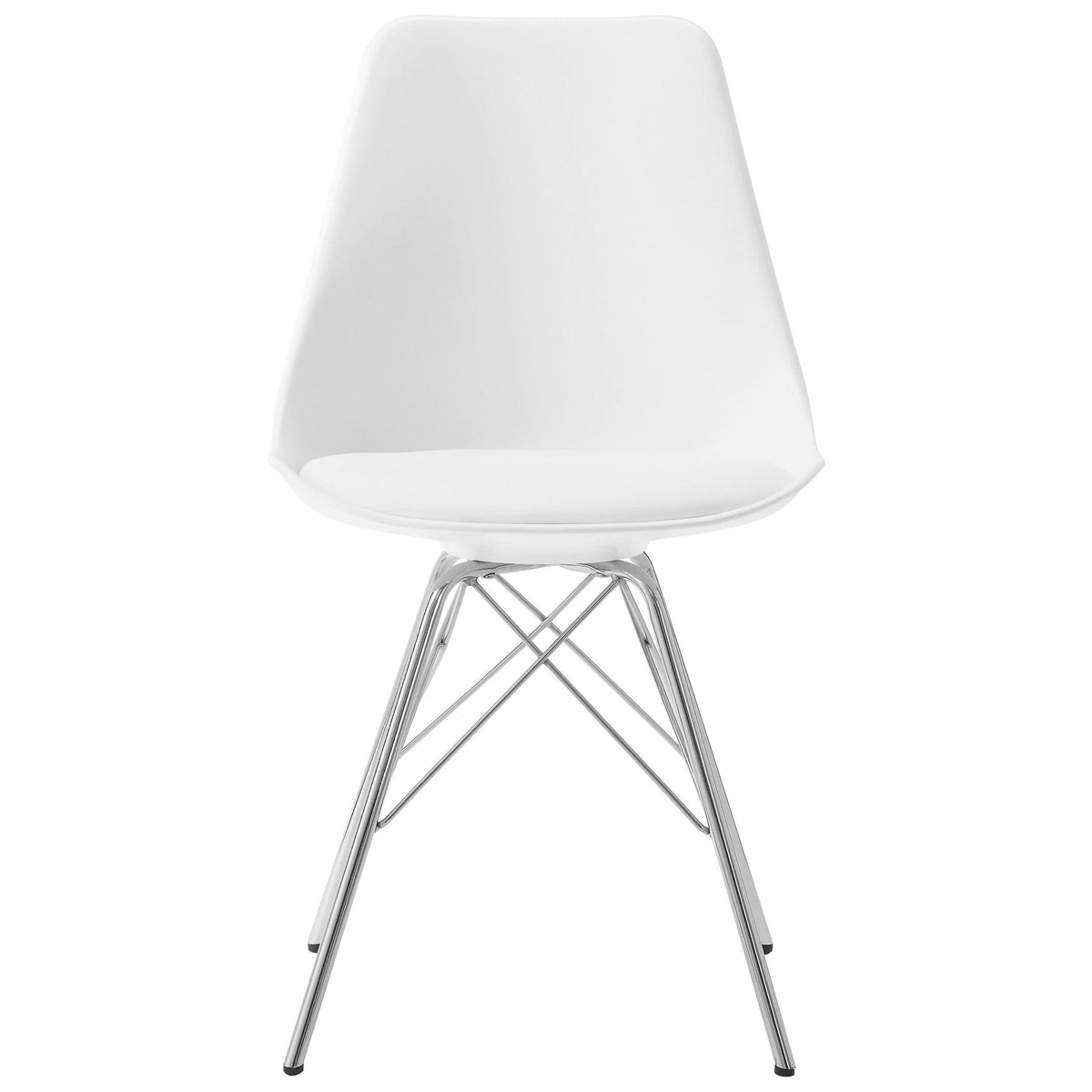 Juego de mesa de comedor redonda Lowry de 5 piezas en blanco