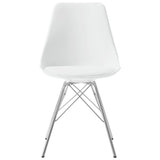 Juego de mesa de comedor redonda Lowry de 5 piezas en blanco