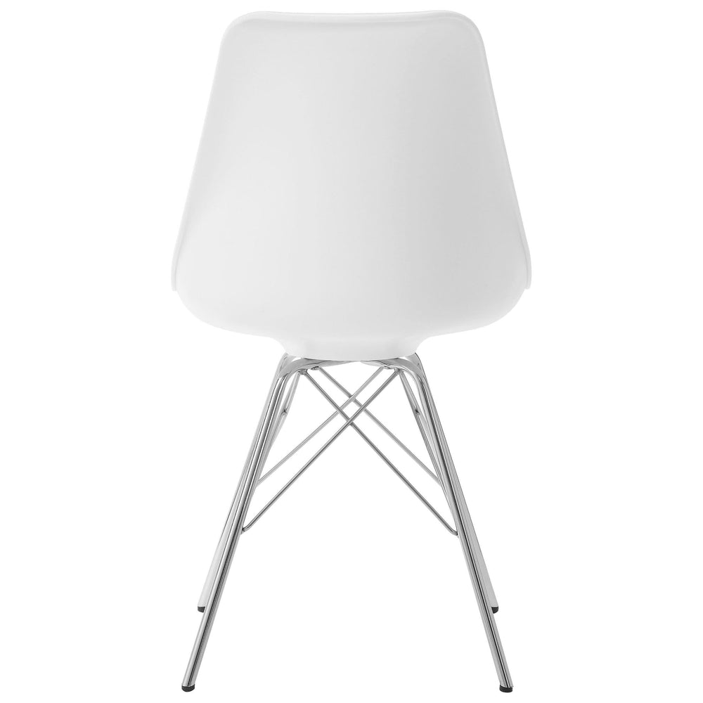 Juego de mesa de comedor redonda Lowry de 5 piezas en blanco