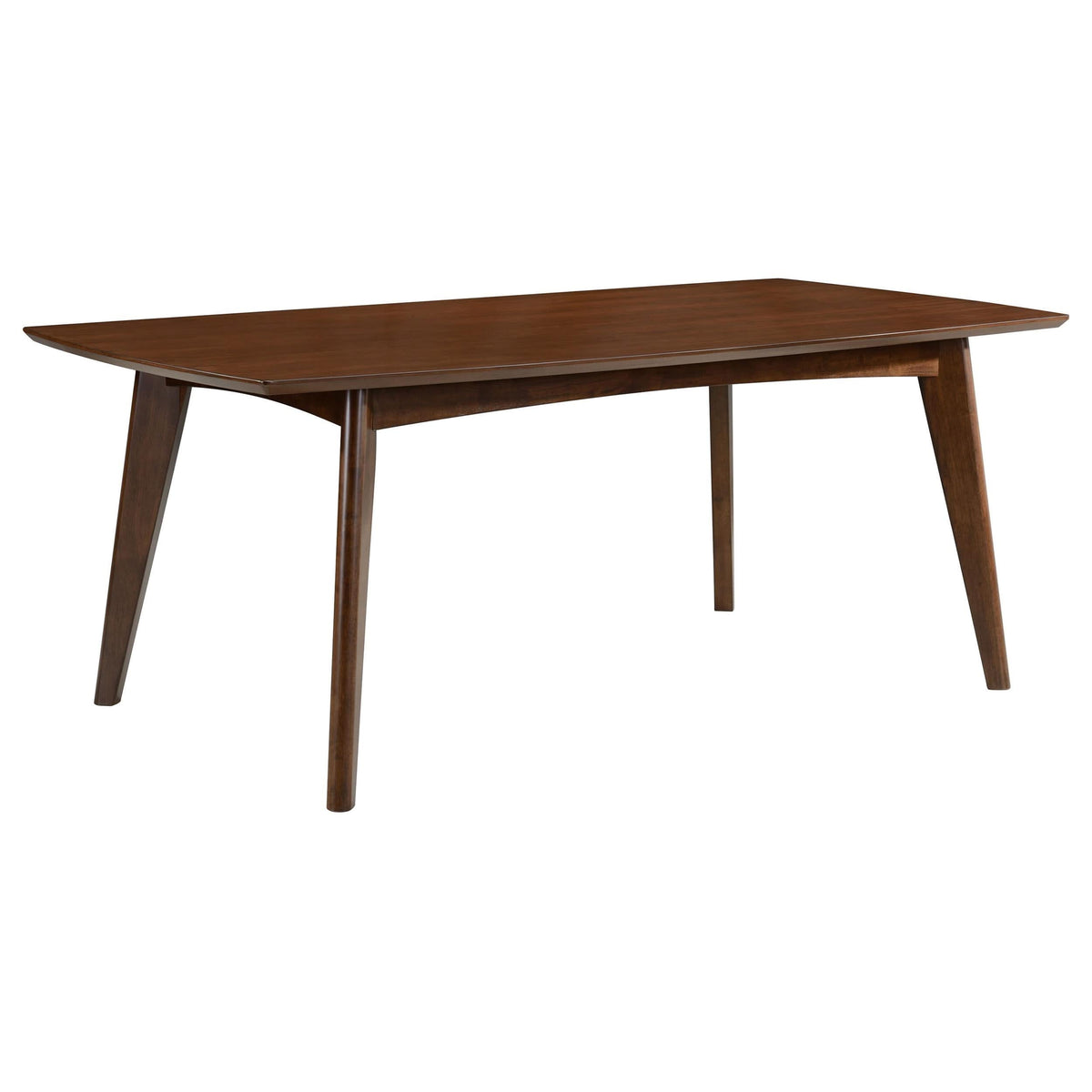 Juego de mesa de comedor rectangular Malone de 7 piezas en nogal oscuro