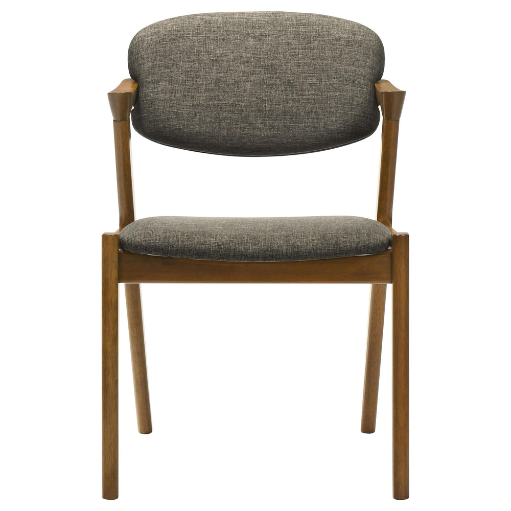 Juego de mesa de comedor rectangular Malone de 7 piezas en nogal oscuro