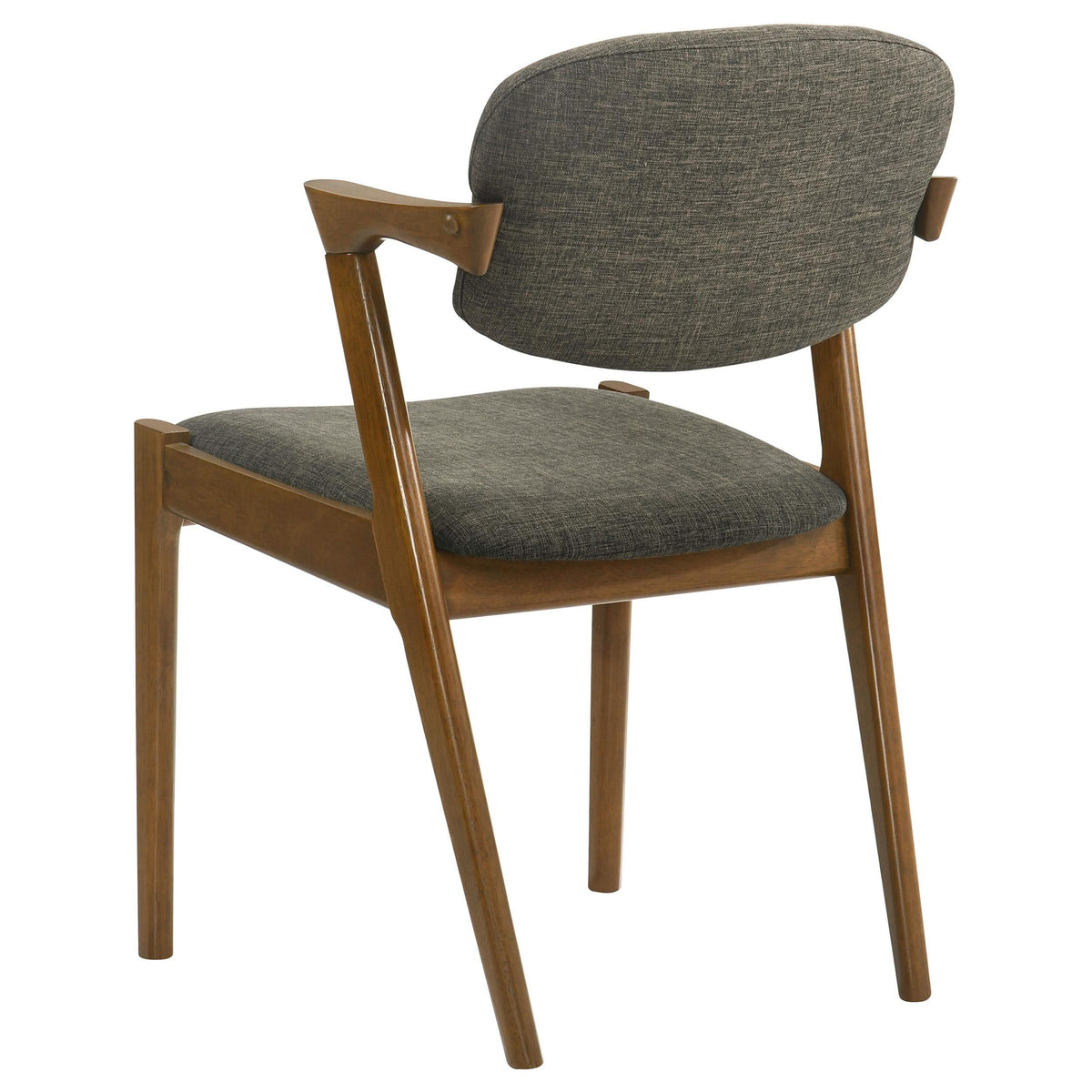 Juego de mesa de comedor rectangular Malone de 7 piezas en nogal oscuro