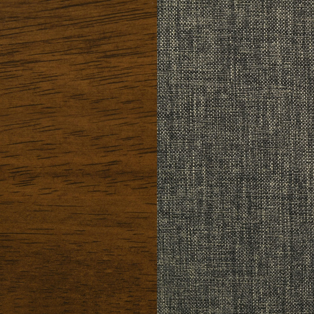 Juego de mesa de comedor rectangular Malone de 7 piezas en nogal oscuro