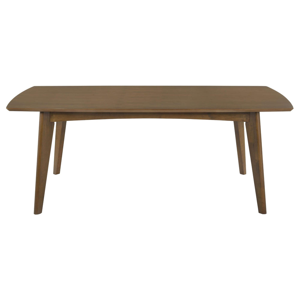 Mesa de comedor rectangular Malone de madera de 78 pulgadas en nogal oscuro