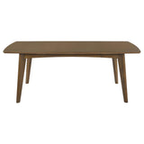 Mesa de comedor rectangular Malone de madera de 78 pulgadas en nogal oscuro