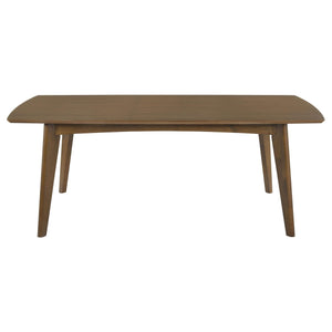 Mesa de comedor rectangular Malone de madera de 78 pulgadas en nogal oscuro